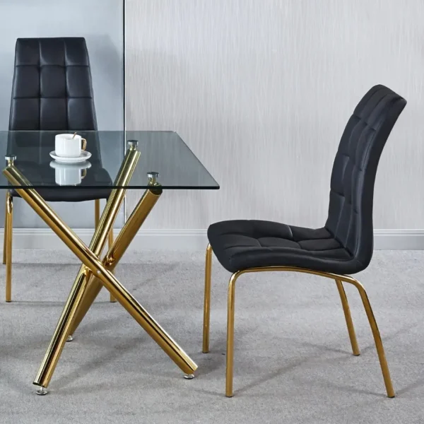 DCK216 PU Leather Dining Chair Set of 2 By Artisan Furniture - Image 4