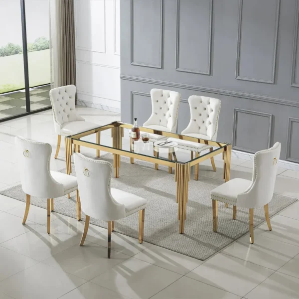 DT0311 Tempered Glass For Dining Table Top By Artisan Furniture - Image 12