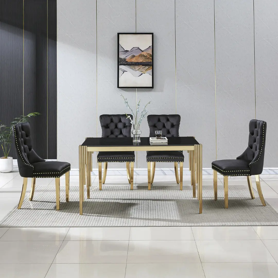 Dt0313 Glass Tempered Dining Table By Artisan Furniture | Mobilia Cleopatra 3 DT0313 Glass Tempered Dining Table By Artisan Furniture - Image 1