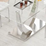 DT035 Glass Top Dining Room Table By Artisan Furniture - Image 7