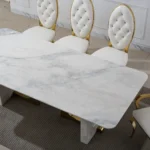 DT303 Marble White Dining Table by Artisan Furniture - Image 3
