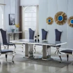 DT311 Marble Top Dining Table By Artisan Furniture