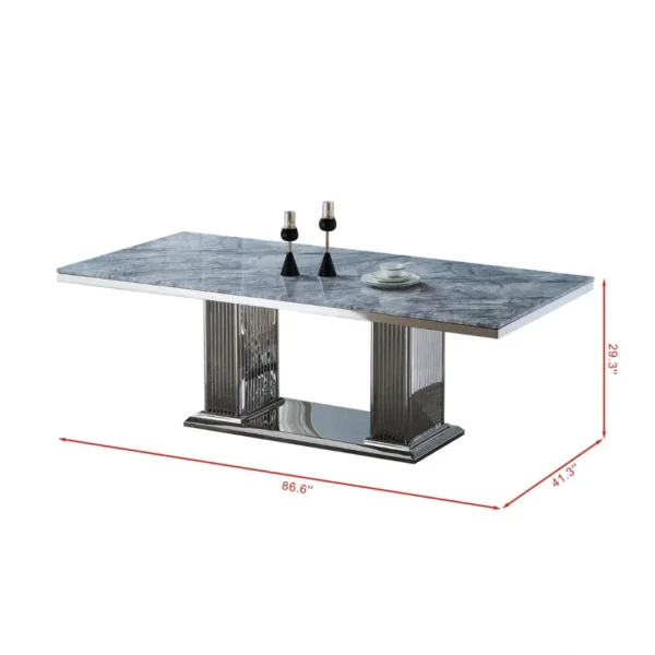 DT311 Marble Top Dining Table By Artisan Furniture - Image 4