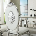 DT317 White Marble Top Dining Room Table by Artisan Furniture - Image 3