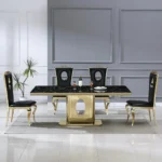 DT318 White Marble Dining Room Table by Artisan Furniture - Image 6