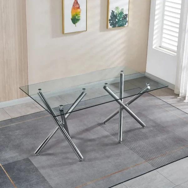 DT5016 Glass Top Table Dining Room by Artisan Furniture - Image 8