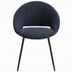 Klaus Side Chair in Black Boucle Set of 2 By ACME - Image 2