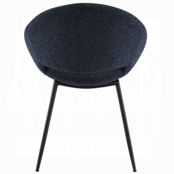 Klaus Side Chair in Black Boucle Set of 2 By ACME - Image 3