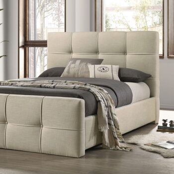 Merced Beige Bed FM72007BG By Furniture Of America |