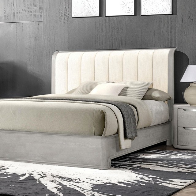 Osterley Gray Bed Fm71500Lg By Furniture Of America | Mobilia Cleopatra 3 Osterley Gray Bed FM71500LG By Furniture Of America - Image 1