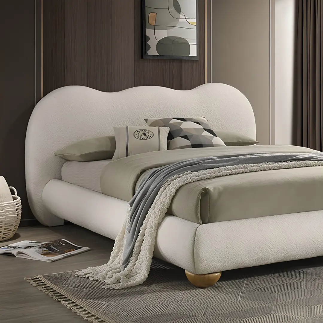 Finamore Contemporary Upholstered Bed By Furniture Of America | Mobilia Cleopatra 3 Contemporary Upholstered Bed