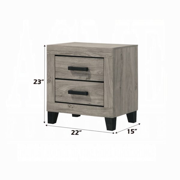 Mari Nightstand in Light Gray Finish BD04143 By ACME - Image 4