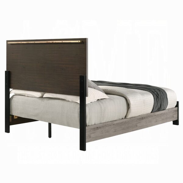 Mari Queen Bed in Light Gray Finish BD04142Q By ACME - Image 2