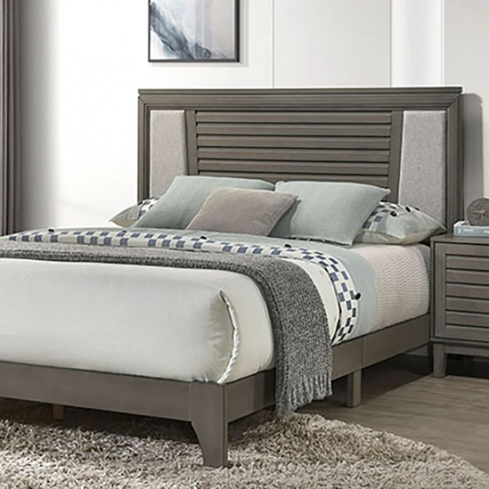 Amar Gray Queen Bed Tm7502Gy-Q By Furniture Of America | Mobilia Cleopatra 3 Amar Gray Queen Bed TM7502GY-Q By Furniture Of America - Image 1