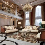 HD-386 Solid Wood Sofa Set 2 PC by Homey Design