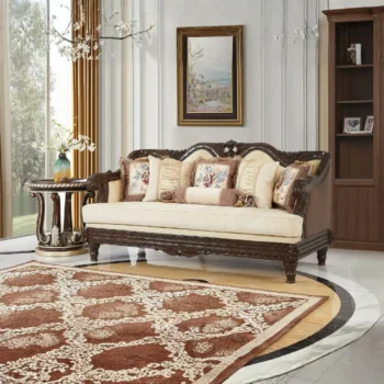 Brown Leather Sofa Homey Design HD-386