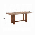 Gilsea Dining Table in Brown Finish DN04395 By ACME - Image 4