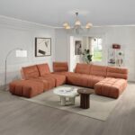 Loanna Moludar - Chaise in Coral Red Chenille LV04051 By ACME - Image 5