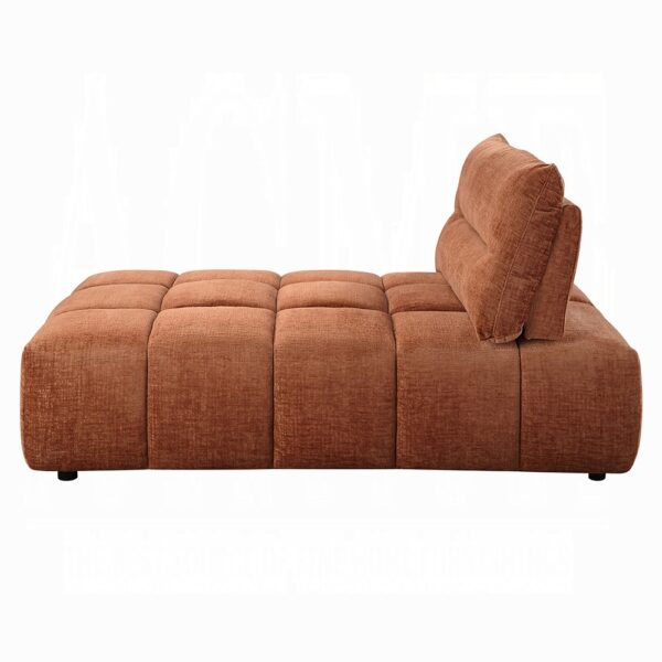 Loanna Moludar - Chaise in Coral Red Chenille LV04051 By ACME - Image 2