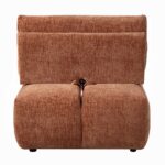 Loanna Moludar - Chaise in Coral Red Chenille LV04051 By ACME - Image 3