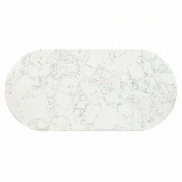 Zayn Dining Table with White Natural Marble Top DN04205 By ACME - Image 3