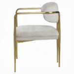 Zayn Arm Chair in Beige Chenille Set of 2 By ACME - Image 2