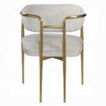 Zayn Arm Chair in Beige Chenille Set of 2 By ACME - Image 3