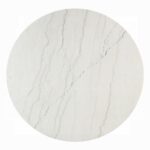 Edwyn Round Dining Table with White Natural Marble Top DN05205 By ACME - Image 3
