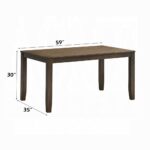 Damica Dining Table in Walnut Finish DN04010 By ACME - Image 2