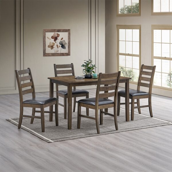 Damica Dining Table in Walnut Finish DN04010 By ACME - Image 4