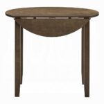 Damica Round Dining Table in Walnut Finish DN04030 By ACME - Image 2