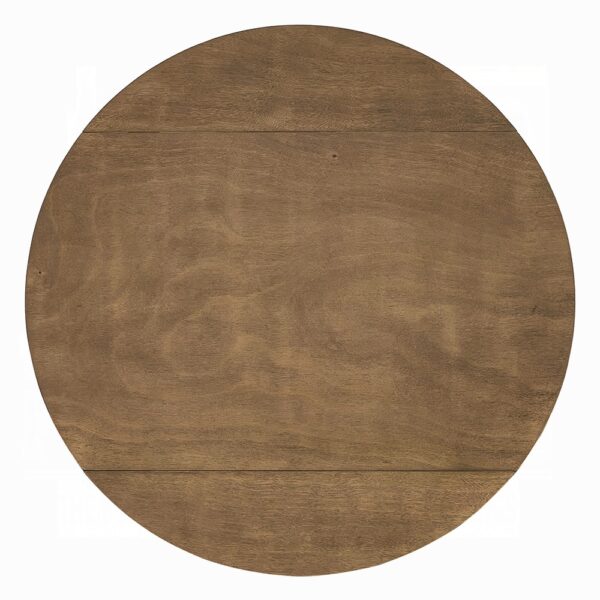 Damica Round Dining Table in Walnut Finish DN04030 By ACME - Image 3