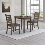 Damica Round Dining Table in Walnut Finish DN04030 By ACME - Image 5