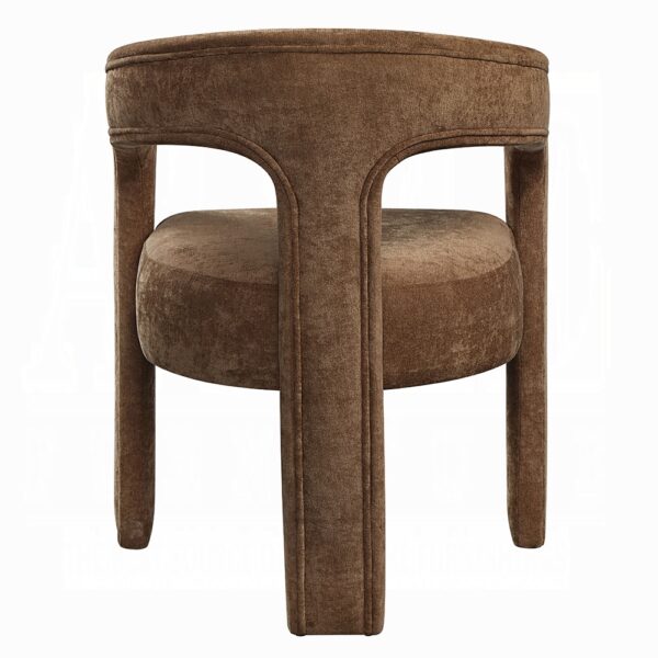 Leonardo Arm Chair in Brown Linen Set of 2 By ACME - Image 2