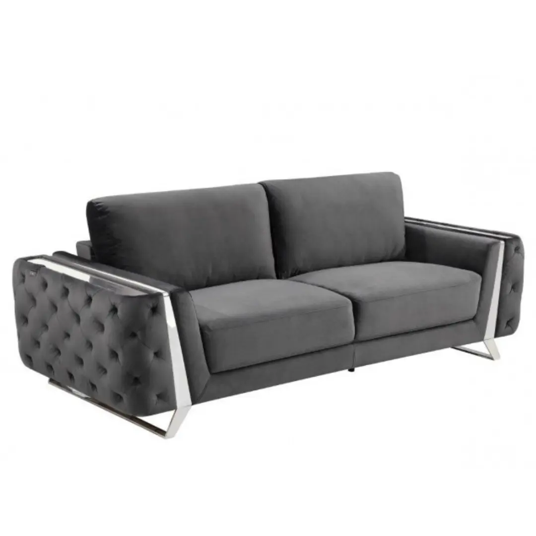 1051 Sofa In Velvet Fabric By Gu Furniture | Mobilia Cleopatra 3 Sofa in Velvet Fabric