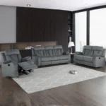 9760  Microfiber Fabric Reclining Chair By Gu Furniture - Image 6