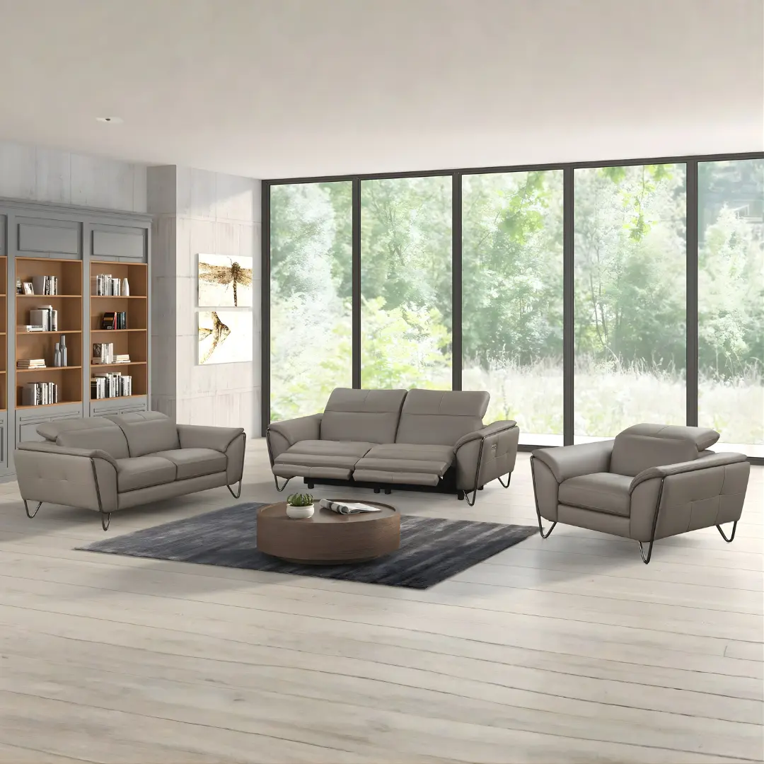 Lavinia With Electric Recliners Leather Living Room Furniture By Esf Furniture | Mobilia Cleopatra 3 Leather Living Room Furniture