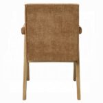 Zoey Arm Chair in Chocolate Chenille Set of 2 By ACME - Image 2