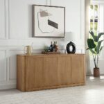 Zoey Server in Oak Finish