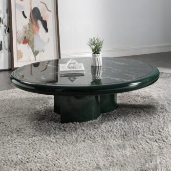 Ronald Coffee Table in Dark Green Marble Top