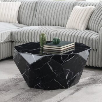 Dara Coffee Table in Black Finish