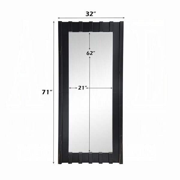 Dara Floor Mirror in Black Finish AC03021 By ACME - Image 3