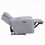 Jeromie Power Motion Recliner with USB Port in Gray Leather LV03337 By ACME – View 2
