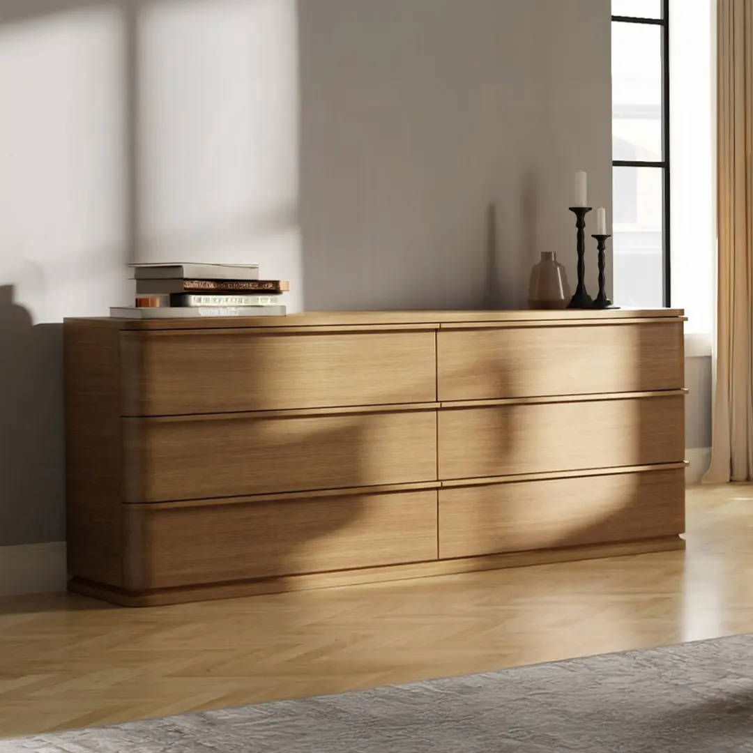 Zoey Dresser In Oak Finish By Acme | Mobilia Cleopatra 3 Zoey Dresser in Oak Finish By ACME - Image 1
