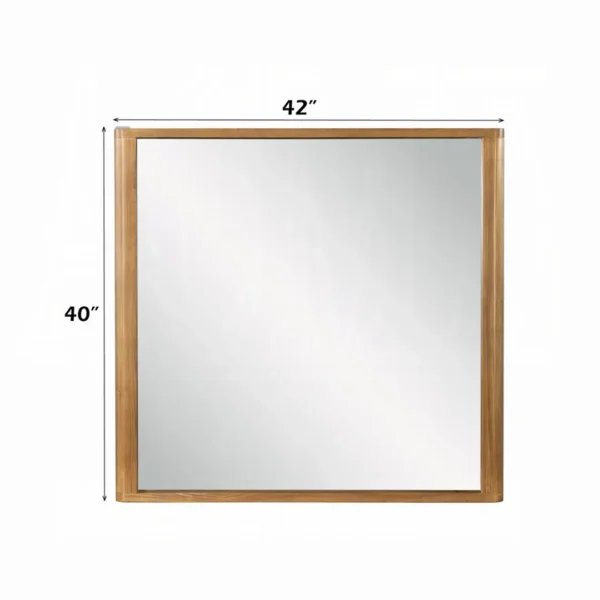 Zoey Mirror in Oak Finish By ACME - Image 2