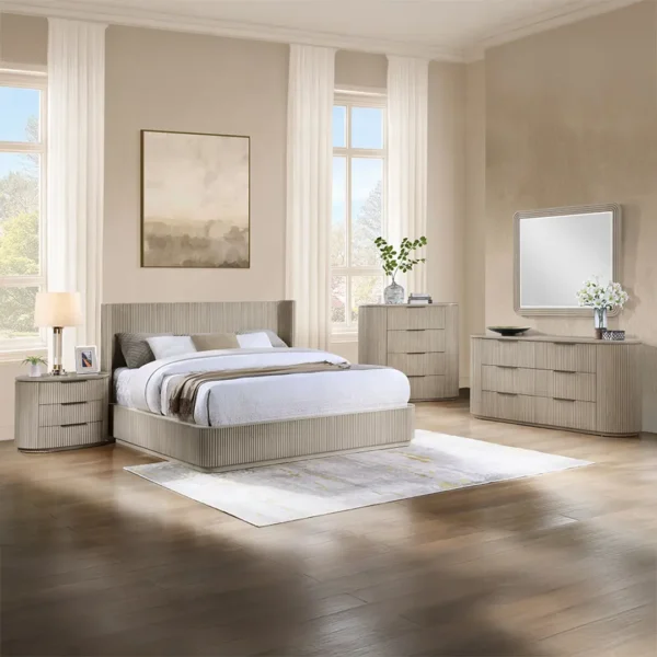 Leanna Mirror in Light Oak Finish By ACME - Image 4