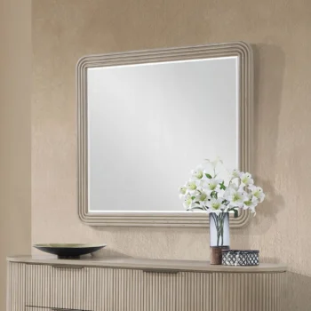 Leanna Mirror in Light Oak Finish By ACME