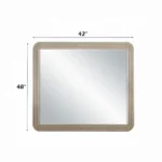 Leanna Mirror in Light Oak Finish By ACME - Image 2