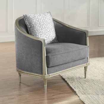 Fernando Chair with Pillow in Champagne Finish By ACME