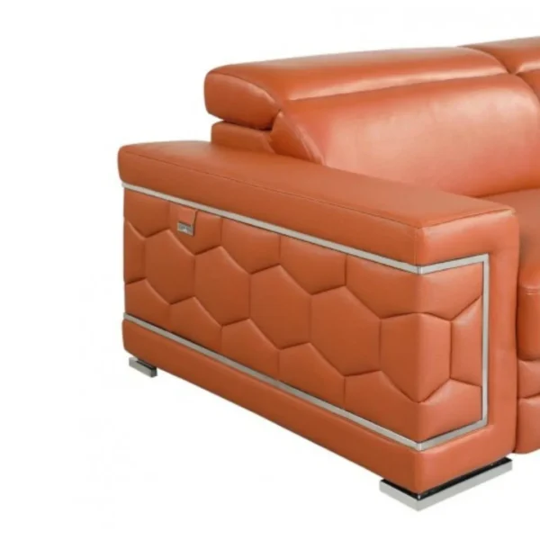 692 DivanItalia Top Grain Italian Leather Sofa By GU Furniture - Image 4
